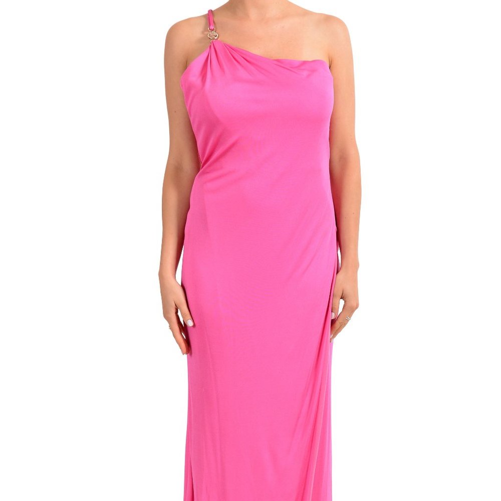 Versace Women's Pink Maxi Evening Dress